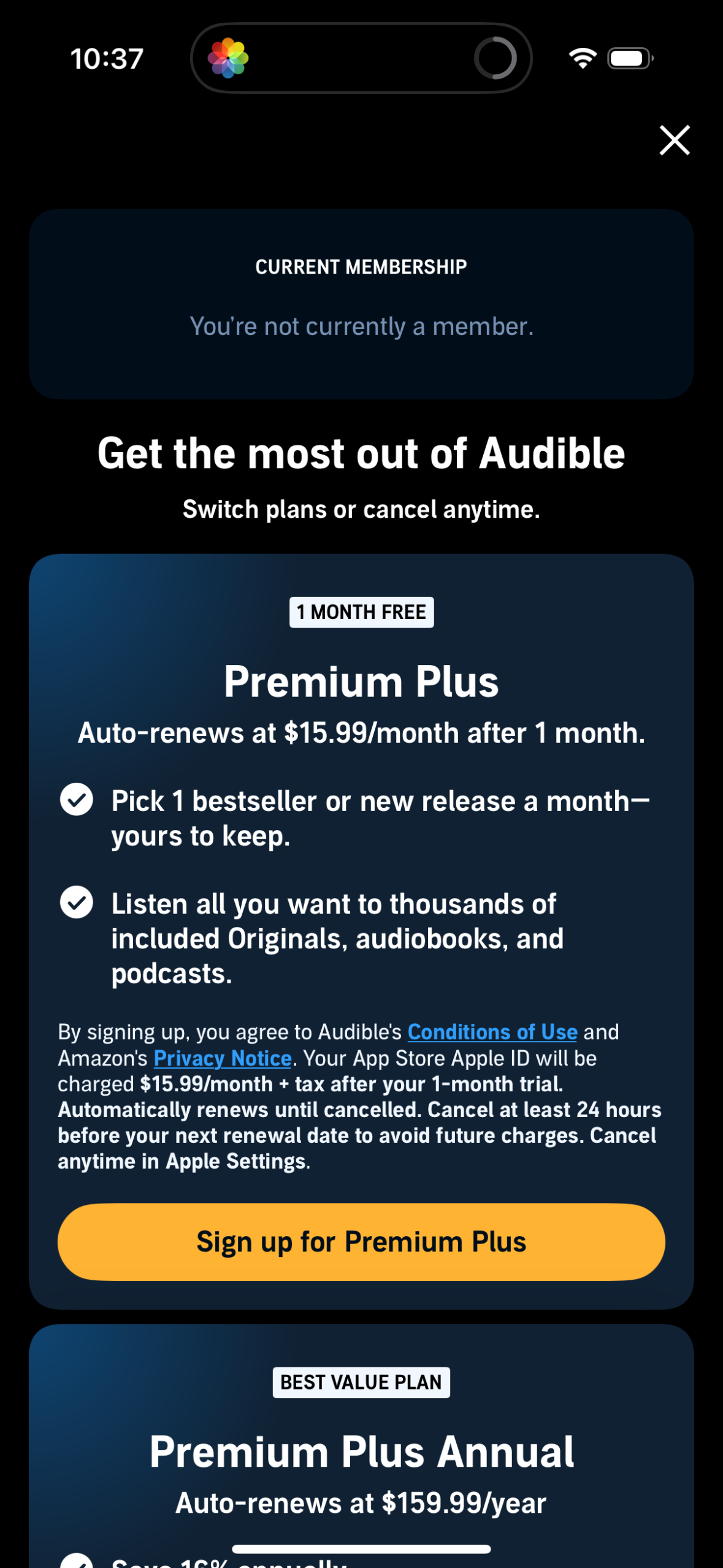 audible app screenshot 209